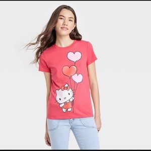 NWT Sanrio Hello Kitty Valentine’s Day Short Sleeve Tee size Medium